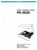 Sony PS-5520 - Owners Manual 